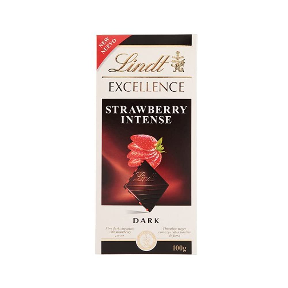 Shop Lindt Excellence Strawberry Intense Chocolate 100 gms Sobokart