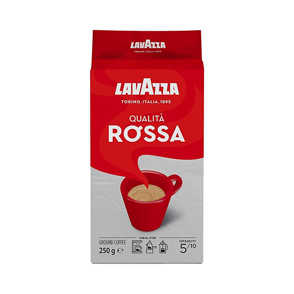 Lavazza Qualita Rossa Ground Coffee Pouch, 250 g