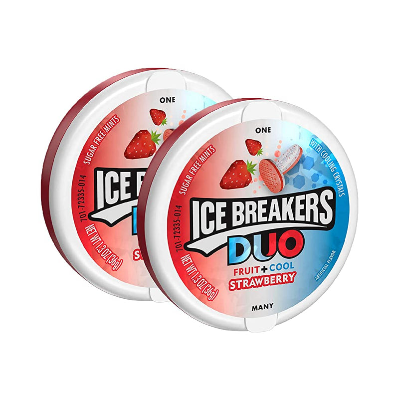 Shop Ice Breakers Duo Fruit and Cool Strawberry Mints Pack of 2, x 36 g