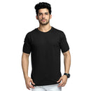Shop High on Fashion Basic Black Solid Tshirt