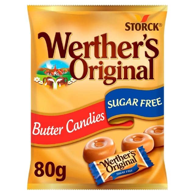Werther's Original Butter Candies Sugar Free 80G