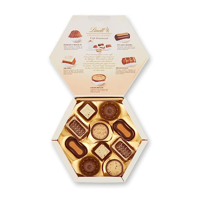 Lindt Creation Dessert Cafe Gourmand Assorted Chocolate Gift Box Great 193gm