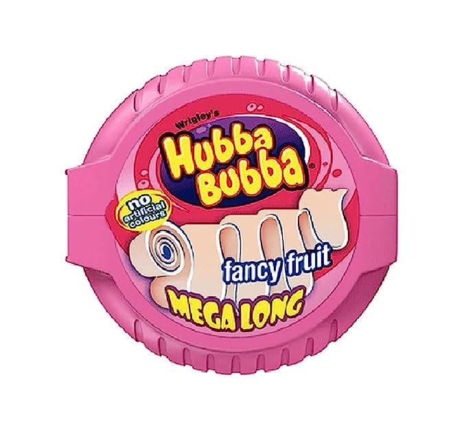 Hubba Bubba Wrigley's Fancy Fruit Mega Long chewing gum 56gm (Pack Of 3)