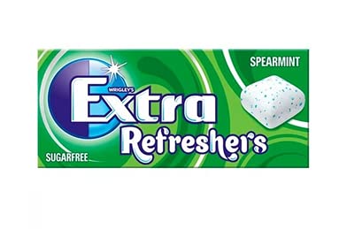Shop Wrigley's Extra Sugar Free Refresher's Spearmint Gum (Pack Of 2), 15.6g Each