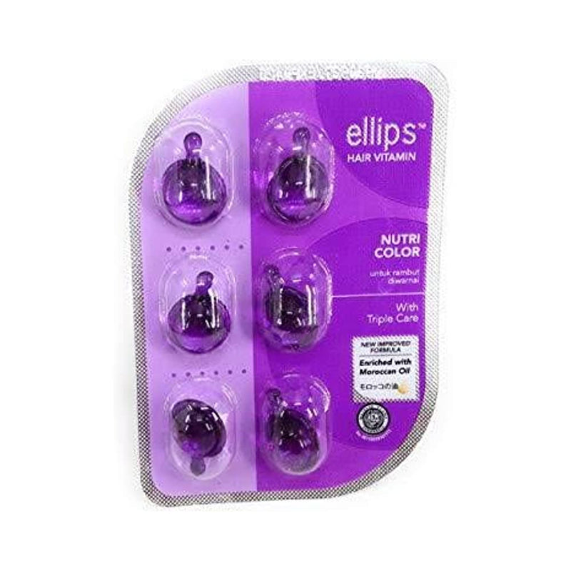Shop Ellip Hair Vitamin Nutri Color with With Triple care Oil Capsules (6 Blister)