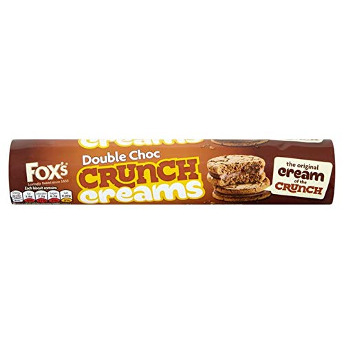 Shop Fox's Double Choc Crunch Creams Chocolate Sandwich Biscuits (Imported), 230g