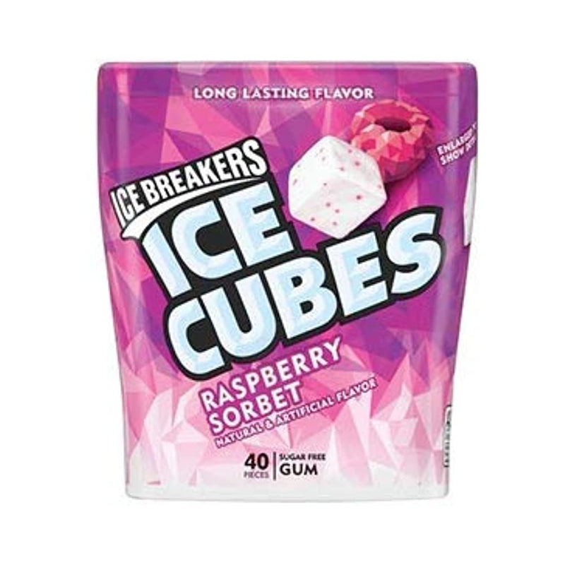 Shop Ice Breakers Raspberry Sorbet Ice Cubes 40 Pieces Jar, 120 g