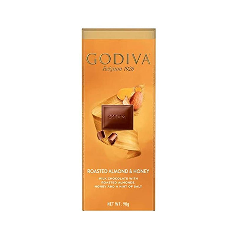 Shop Godiva Milk Chocolate with Roasted Almonds, Honey & A Hint of Salt Chocolate Bar, 90g