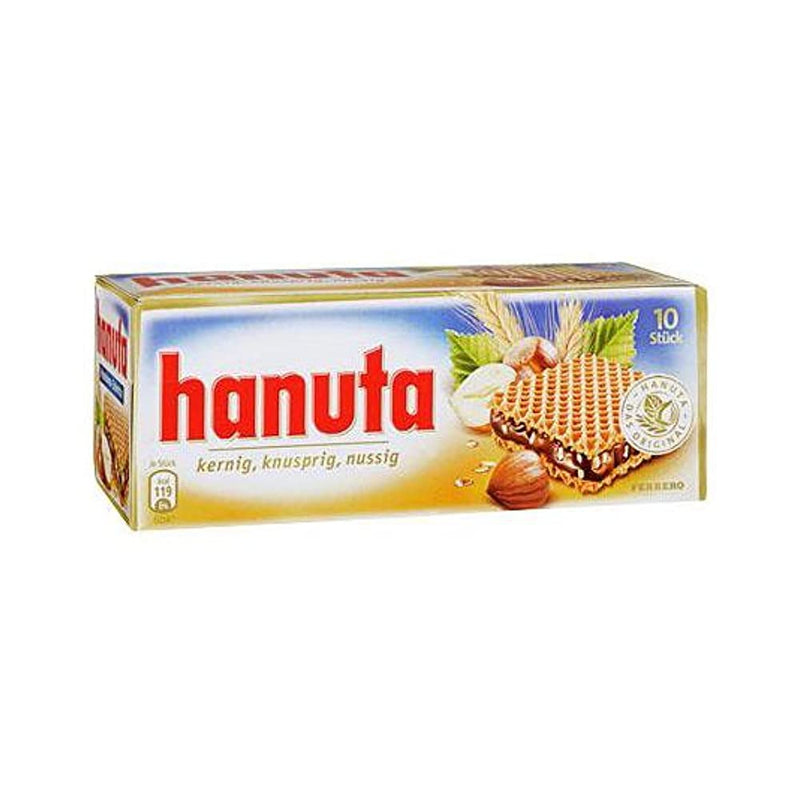 Shop Ferrero Hanuta Hazelnut Cream Wafer (220 g)- Pack of 10