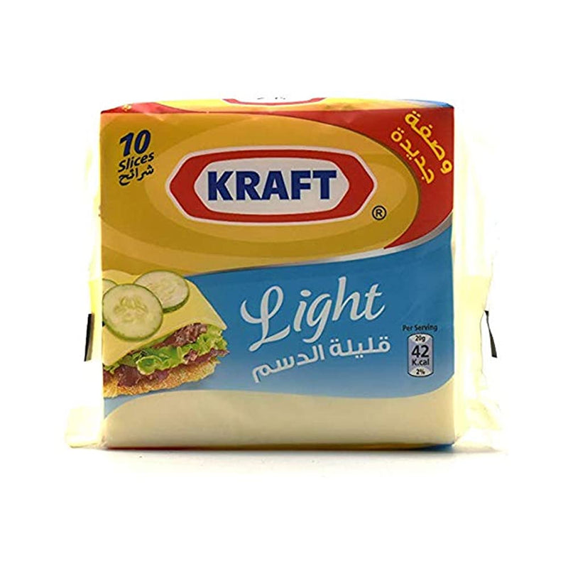 Shop Kraft Light Cheese Slices, 10 Slices, 200 g