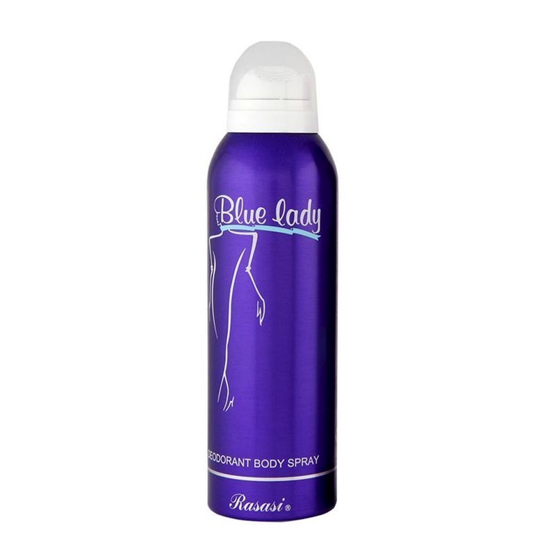 Shop Rasasi Blue Lady Deodorant Body Spray 200ML For Women