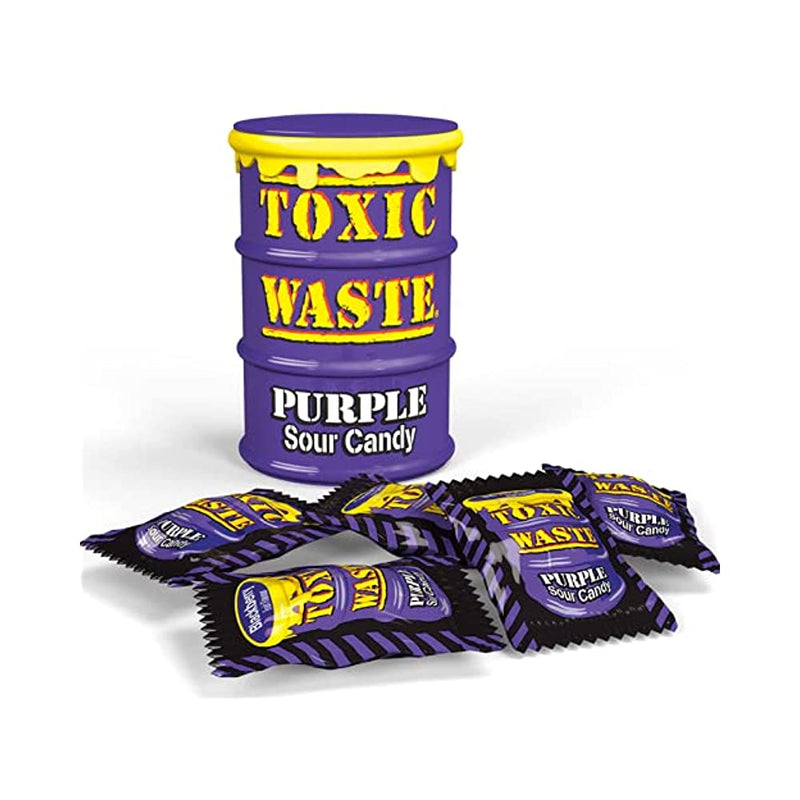Shop Toxic Waste Purple Sour Candy Drum 42g
