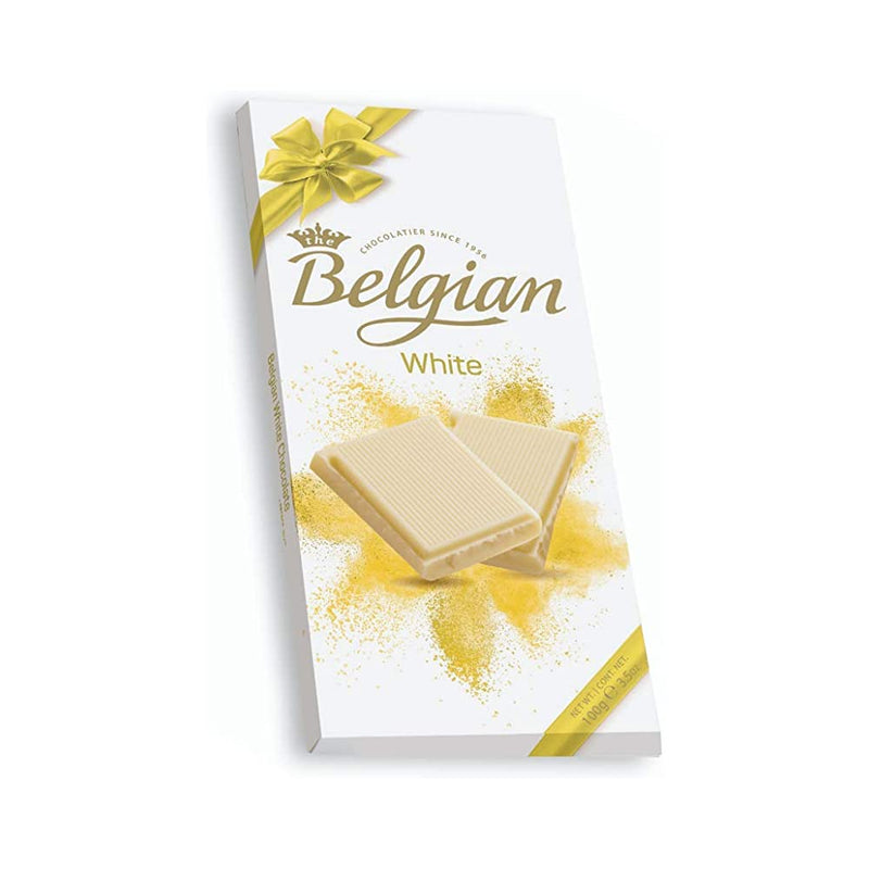Shop The Belgian Bar White Chocolate, 100g