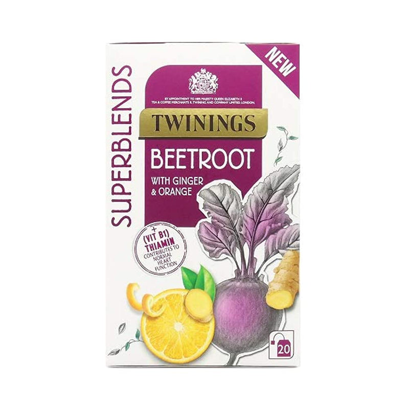 Shop Twinings Superblends Beetroot with Ginger & Orange Tea 20 Tea Bags, 40g