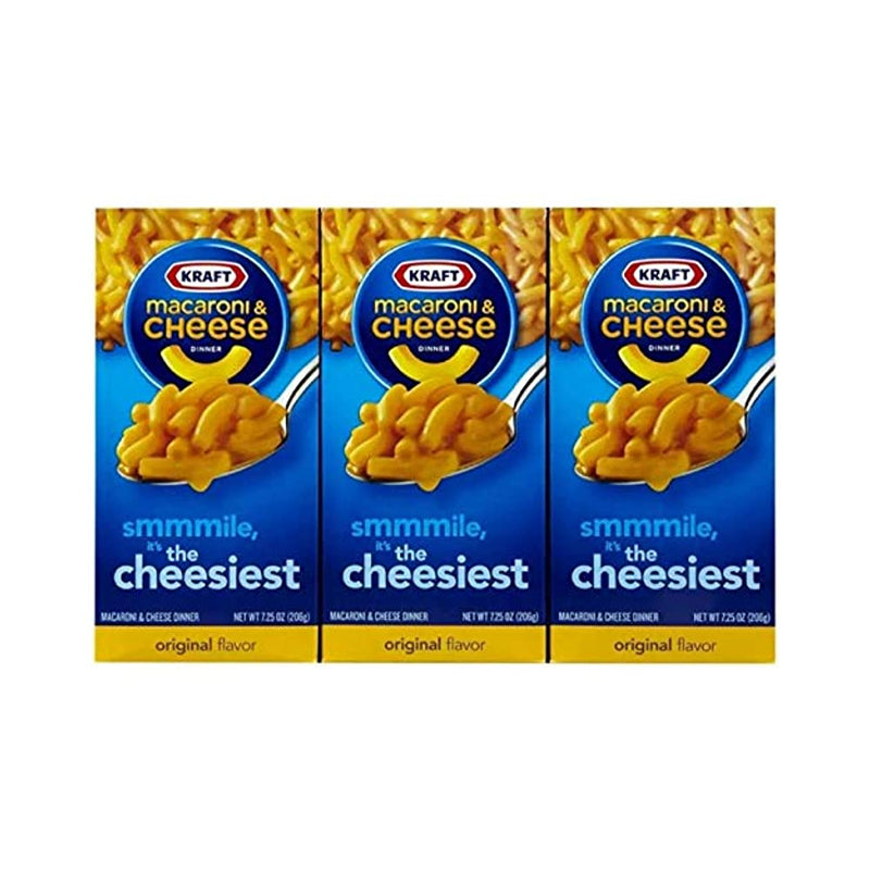 Shop Kraft Combo Macroni and Cheese The Cheesiest, 206g (Pack of 3)