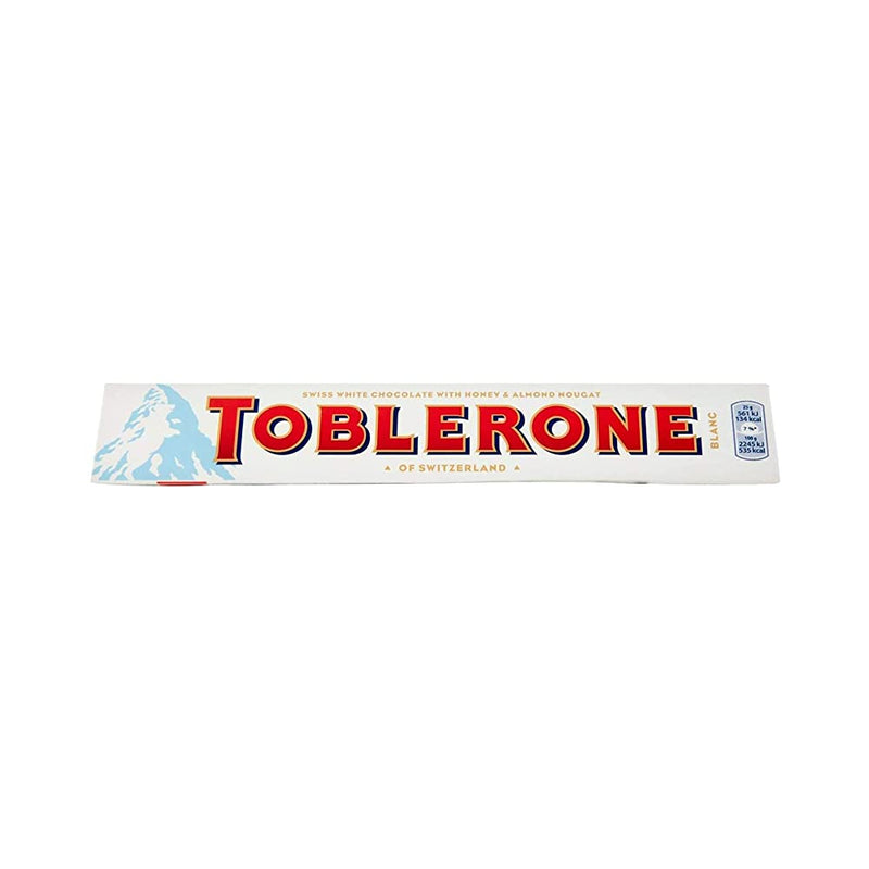 Shop Toblerone White Chocolate with Honey and Almond Nougat Pouch, 100 g
