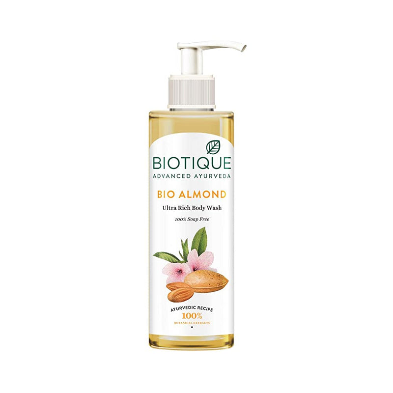 Shop Biotique Almond Oil Ultra Rich Body Wash, Botanical Extracts, 200 ml