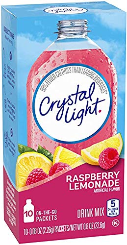Shop Crystal Light - Raspberry Lemonade On Thego 10 Count Boxes, 22.6g