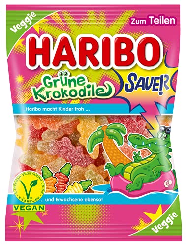 Shop Haribogrune Krokodile Saver Vegan (Halal) 200g