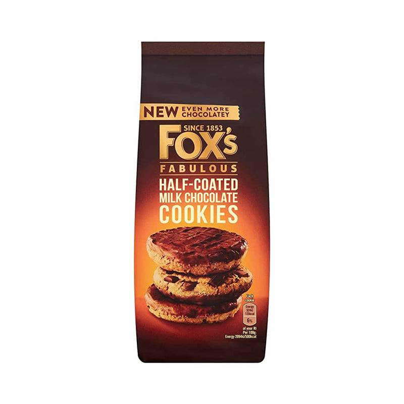 Shop Fox's Fabulous Half Coated Milk Chocolate Cookies 175g