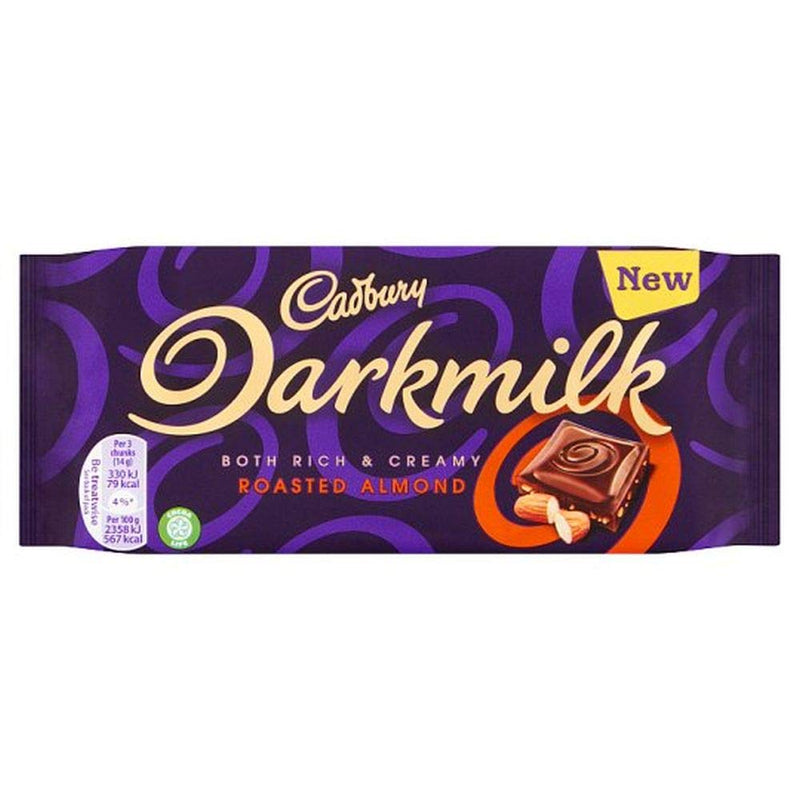 Shop Cadbury Dark Milk Roasted Almond Imported 85g