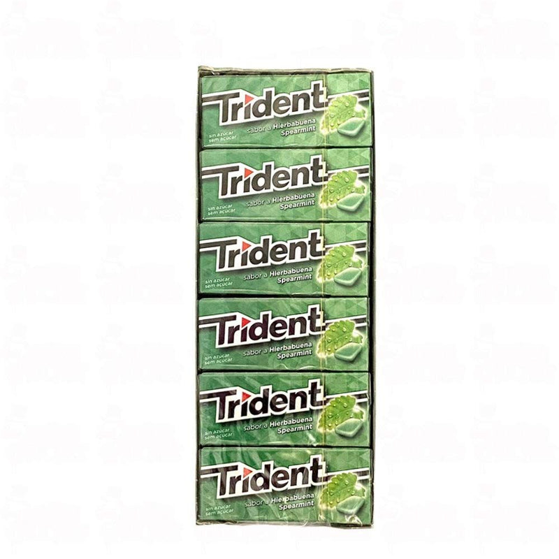 Shop Trident Sugar Free Hierbabuena Spearmint Flavor 24pcs Box, 348g