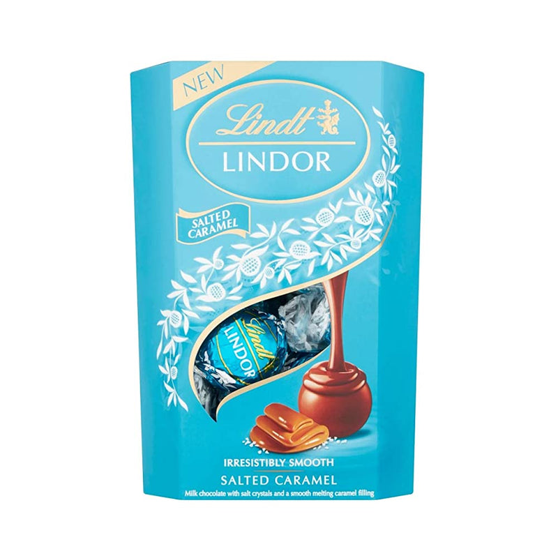 Shop Lindt Lindor Milk Chocolate Salted Caramel Chocolate Gift Box, 200 g