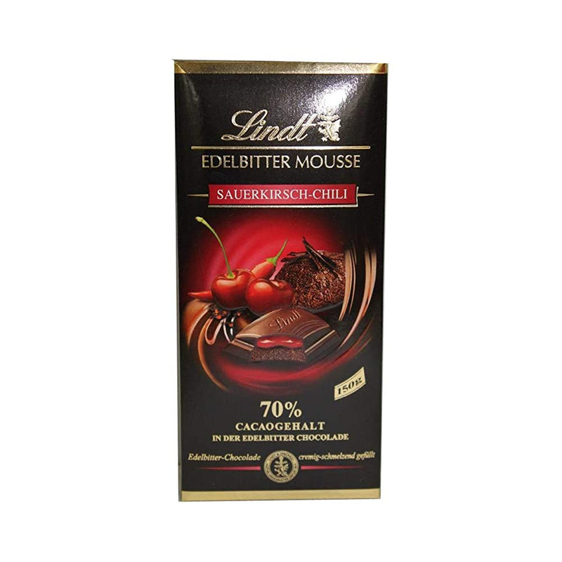 Shop Lindt Edelbitter Mousse Sauerkirsch-Chili Pouch, 150 g