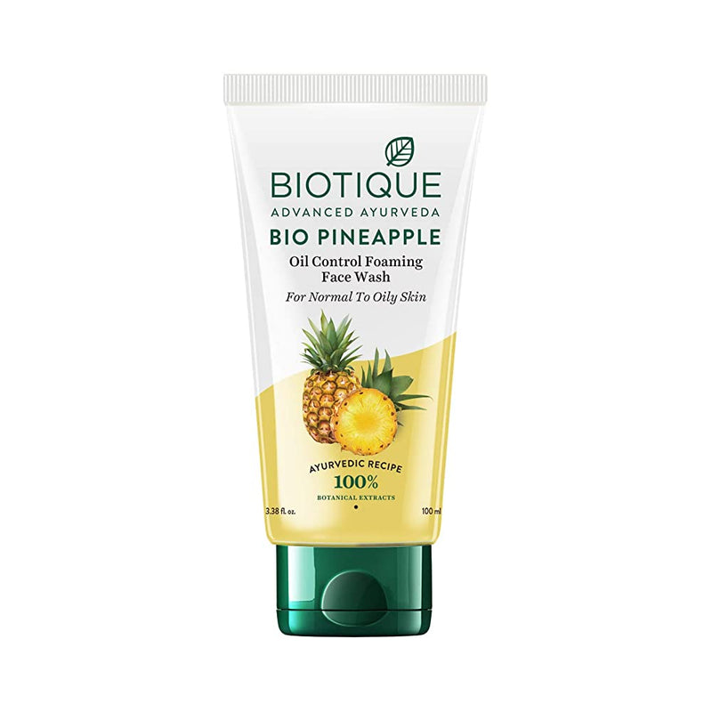 Shop Biotique Bio Pineapple Oil Control Foaming Face Wash, 100 ml