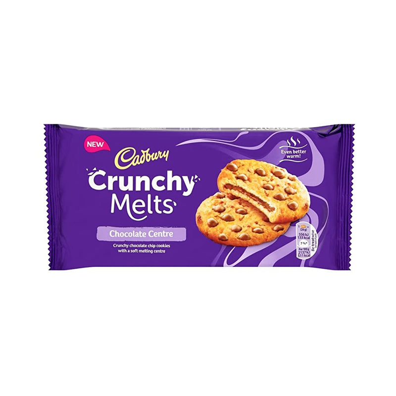 Shop Cadbury Crunchy Melts Chocolate Chip Cookies with Soft Melting Centre Biscuit, 156g