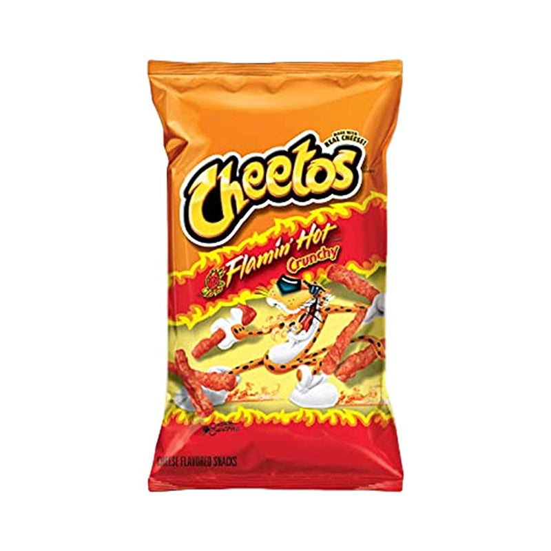Shop Cheetos Flamin Hot Crunchy Snacks - Cheese Flavoured, 226.8g