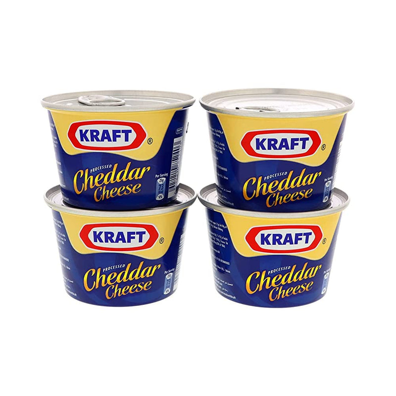 Shop Kraft Cheddar Cheese, 4 x 190 g