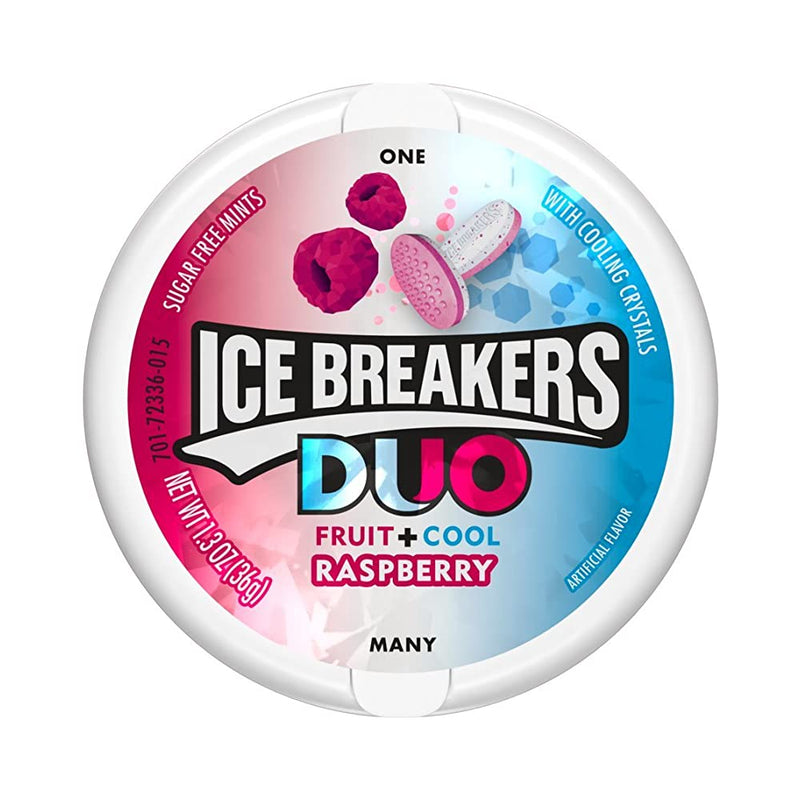 Shop Ice Breakers Sugar-free Duo Fruit + Cool Raspberry Mints, 36g - Pack of 2