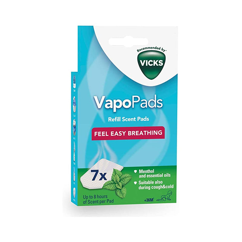 Shop Vicks Vapopads Feel Easy Breathing Menthol - 7 Scented Pads With Essential Oils