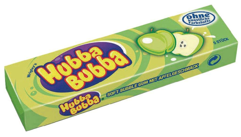 Shop Wrigley's Hubba Bubblegum Atomic Apple Flavour 5 Chunks (Pack Of 3)