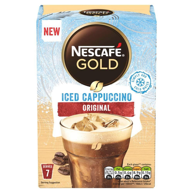 Shop Nescafe gold Iced Cappuccino 7 Sachets, 108.5g