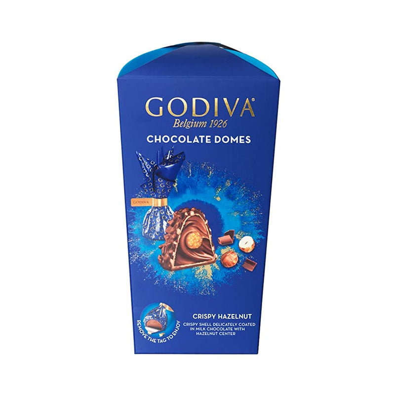 Shop Godiva Chocolate Domes Crispy Hazelnut Milk Chocolate with Hazelnut Center Box, 150g