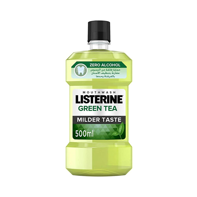 Shop Listerine Natural Green Tea Antiseptic Mouthwash 500ml