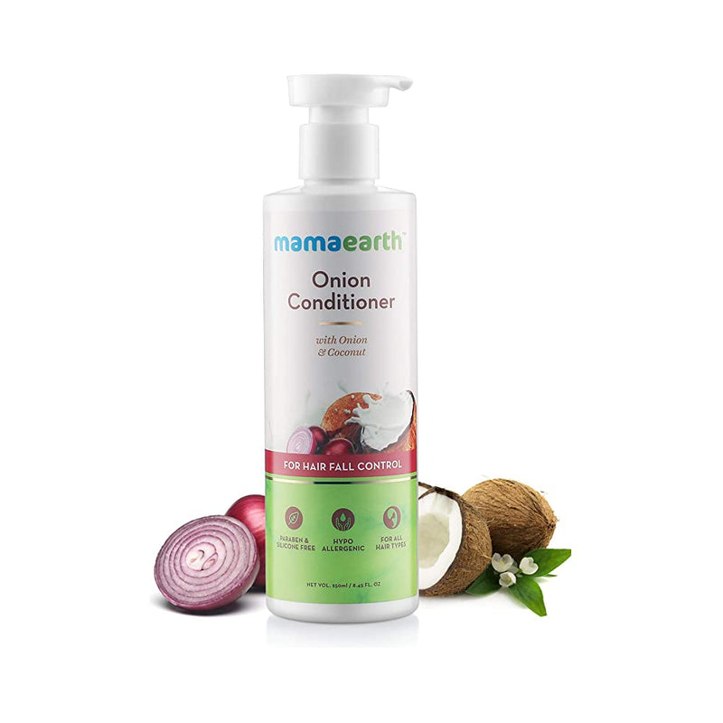Shop Mamaearth Onion Conditioner for Hair Growth and Hair Fall Control with Onion and Coconut, 250ml