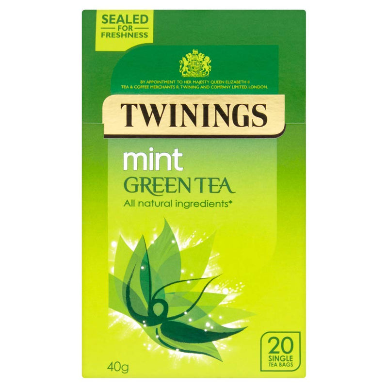 Shop Twinings Mintgreen Tea 20 Tea Bags, 40g