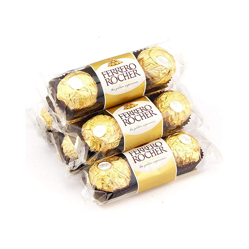 Shop Ferrero Rocher Chocolate Pralines Treat Pack 3 Pieces - 6 Pack Pouch, 6 x 37 g