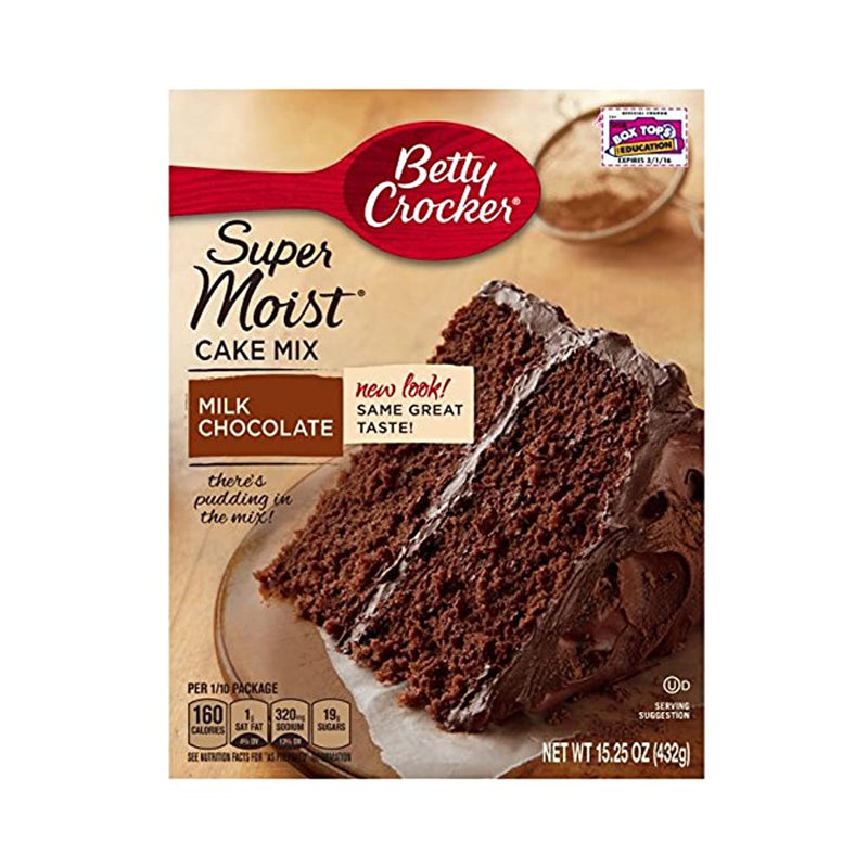 Shop Betty Crocker Super Moist Cake Mix Milk Chocolate, 432g