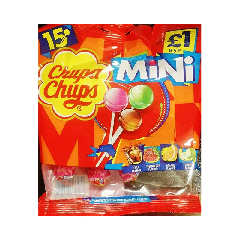 Shop Chupa Chups Mini Assorted Fruit Flavour 15 Lollipops, 90g