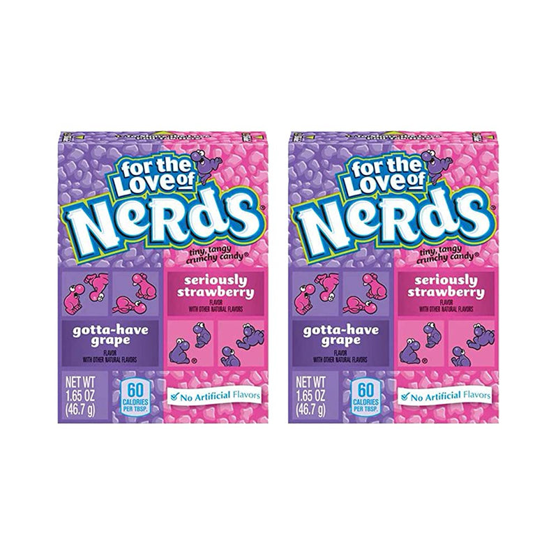 Shop Wonka Love for The Nerds Seriously Strawberry, 2 X 46 g