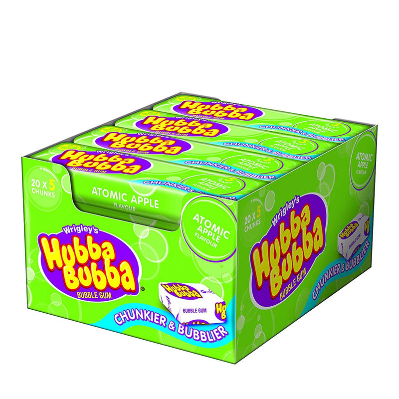 Shop Hubba Bubba Chunky And Bubbly Bubblegum Apple Flavour, 20 X 35g