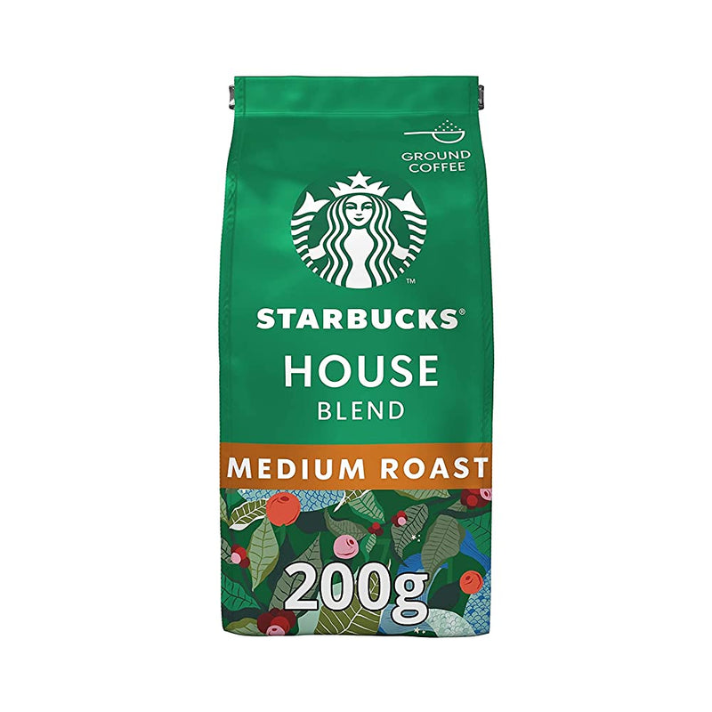 Shop Paradise Starbucks House Blend Medium Roast Ground Coffee 200gm