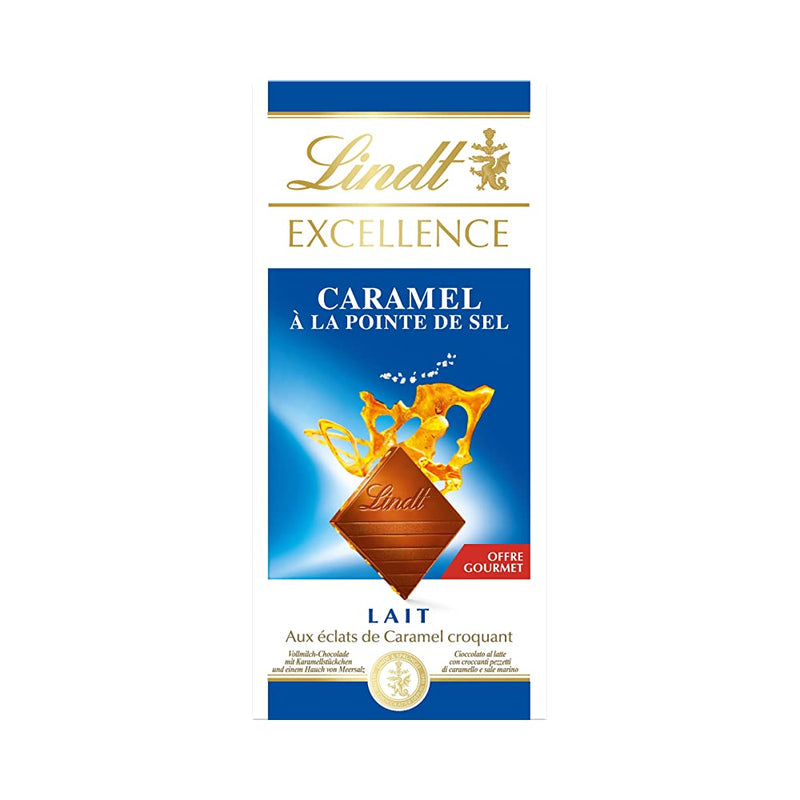 Shop Lindt Excellence Sea Salt Caramel Milk Chocolate, 100g