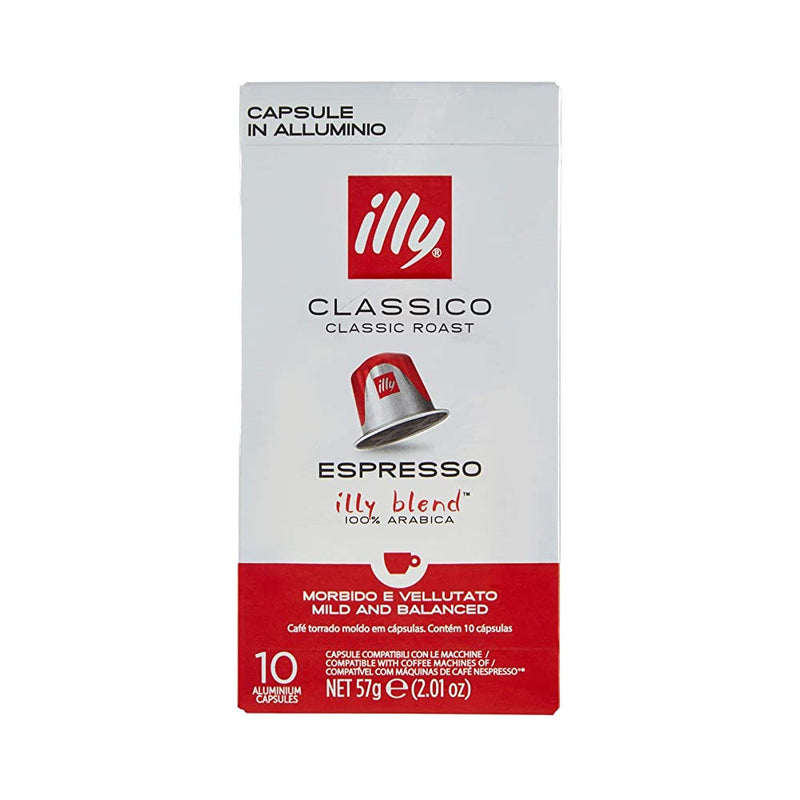 Shop Illy -Cafe Espresso Classico Compatible Nespresso, 10 Capsules - 1 Unit