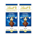 Shop Lindt Excellence Extra Creamy Milk Chocolate, 100g (Pack of 2)