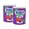 Shop Fox's Crystal Clear Mix Berries Flavoured Candy Tin Pack of 2 Jar, 2 x 180 g
